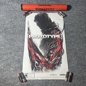 Prototype Playstation 4 3 PS4 PS3 Xbox One 360 Promo Game Stop Poster w/Tube